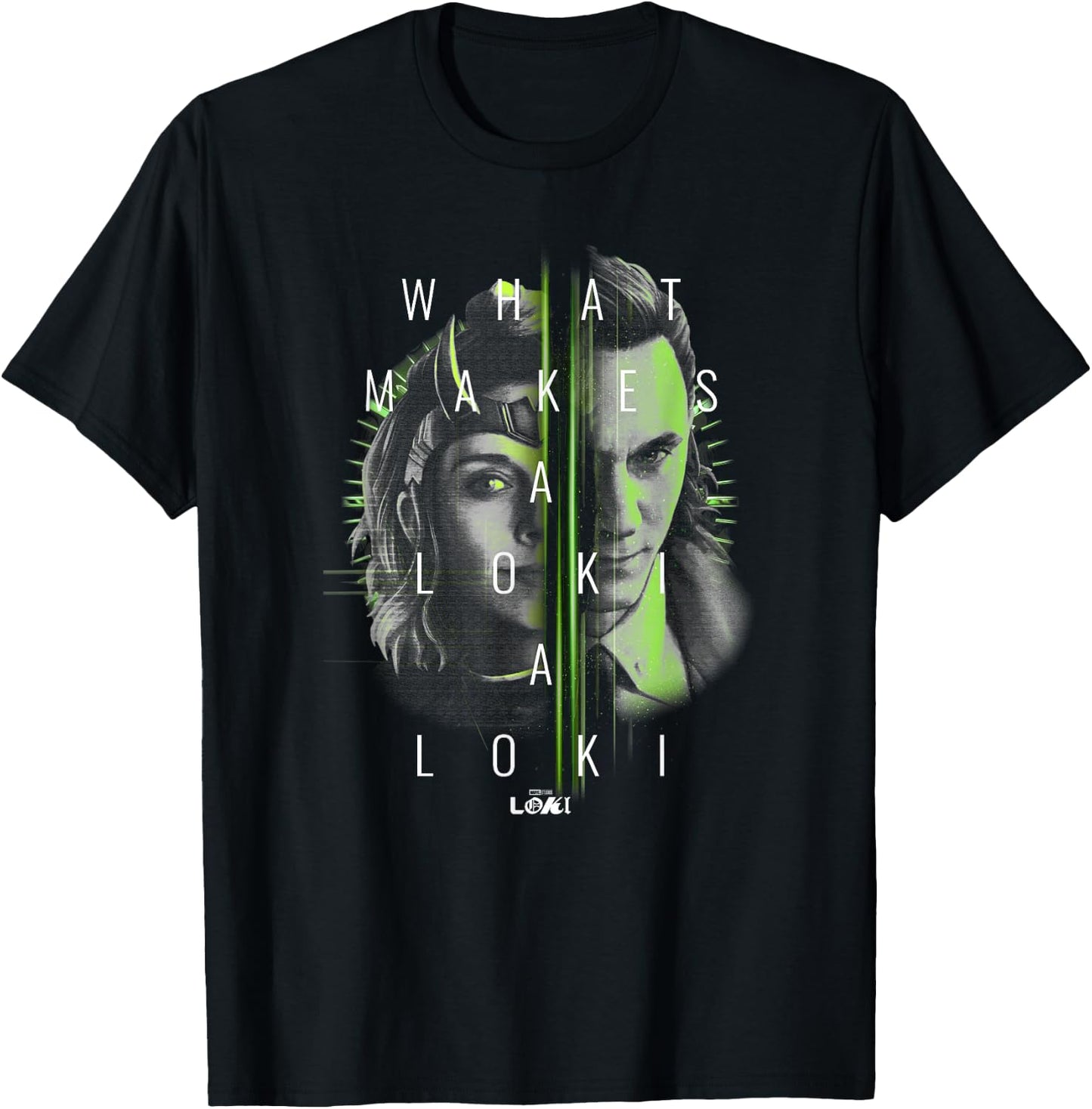 Marvel Loki Sylvie What Makes A Loki Split Face T-Shirt - T-Shirt | Black