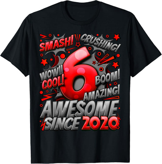 6 Year Old Gifts for Boys 6th Birthday Boy 6 Year Old Boy T-Shirt - T-Shirt | Black