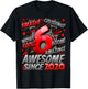 6 Year Old Gifts for Boys 6th Birthday Boy 6 Year Old Boy T-Shirt - T-Shirt | Black