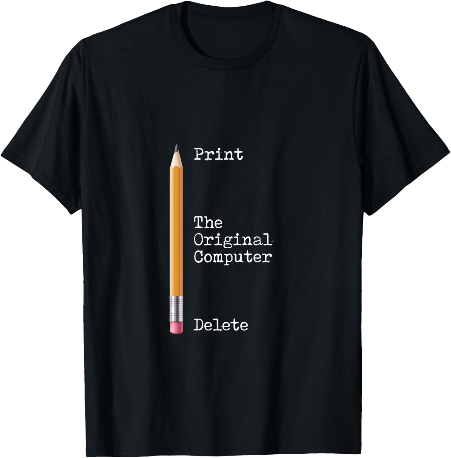Funny Geek & Funny Nerd Tech Shirts - The Original Computer T-Shirt - T-Shirt | Black