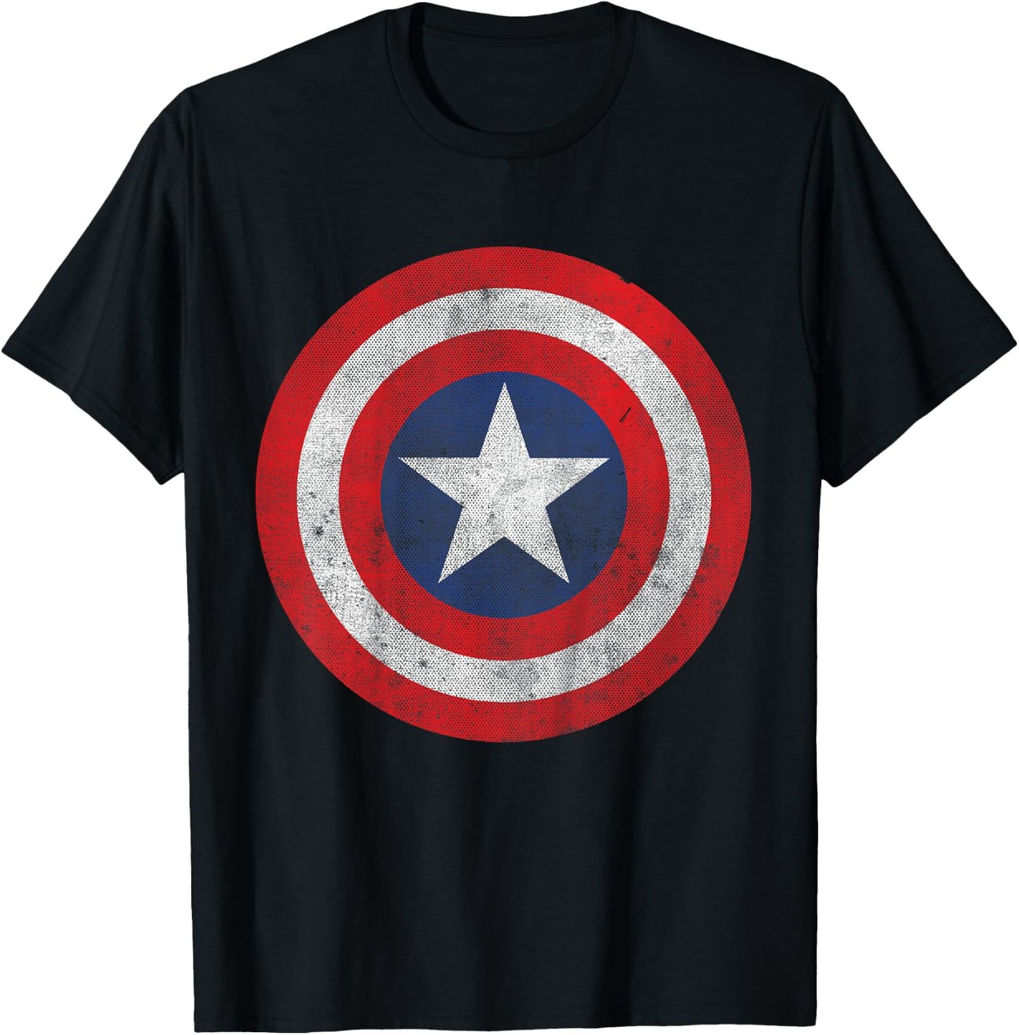 Kids Marvel Captain America Classic Shield Kids Graphic T-Shirt - T-Shirt | Black