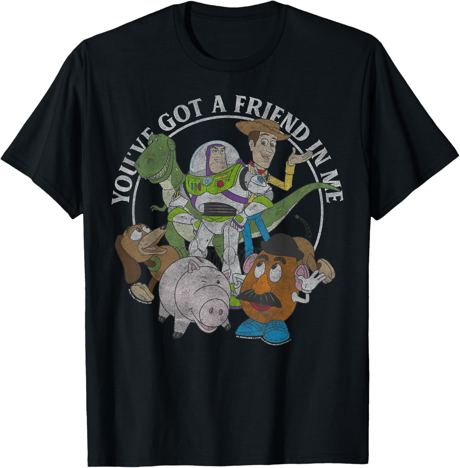 Disney Pixar Toy Story You've Got A Friend in Me Group Shot T-Shirt - T-Shirt | Black