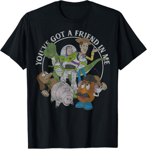 Disney Pixar Toy Story You've Got A Friend in Me Group Shot T-Shirt - T-Shirt | Black
