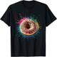 Baking Baker Men Woman Colorful Watercolor Donut T-Shirt - T-Shirt | Black