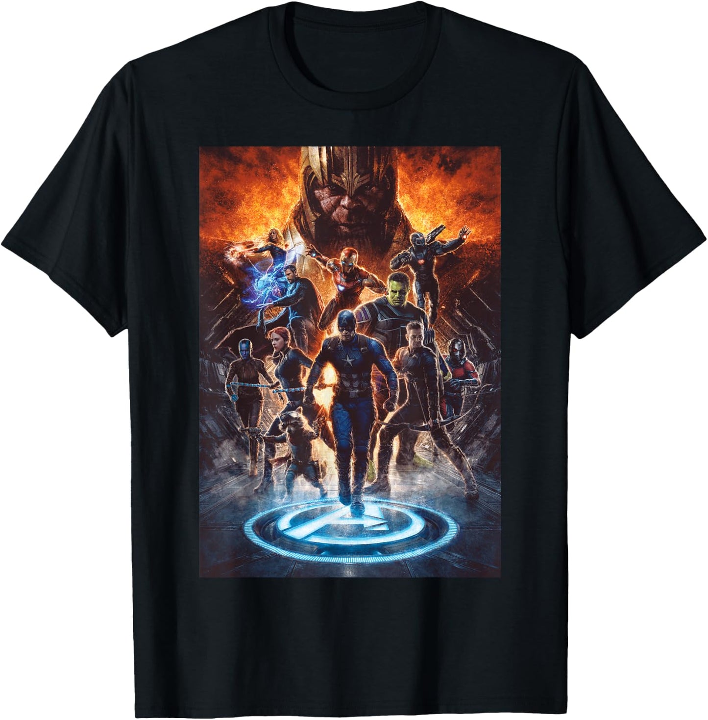 Marvel Avengers: Endgame Earth's Mightiest Heroes Short Sleeve T-Shirt - T-Shirt | Black