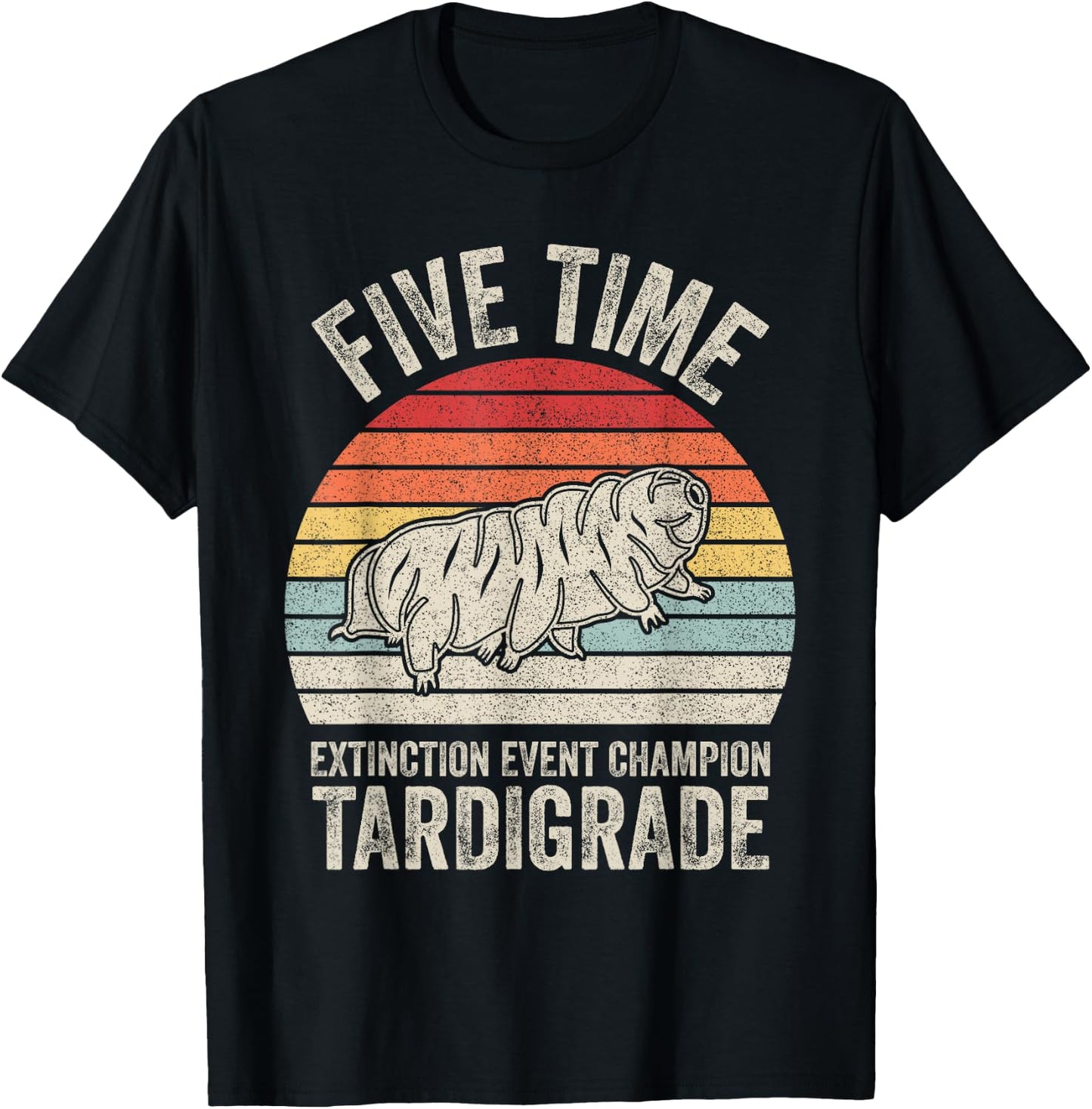 Vintage Retro Microbiology Biologist Gift Tardigrade Small T-Shirt - T-Shirt | Black