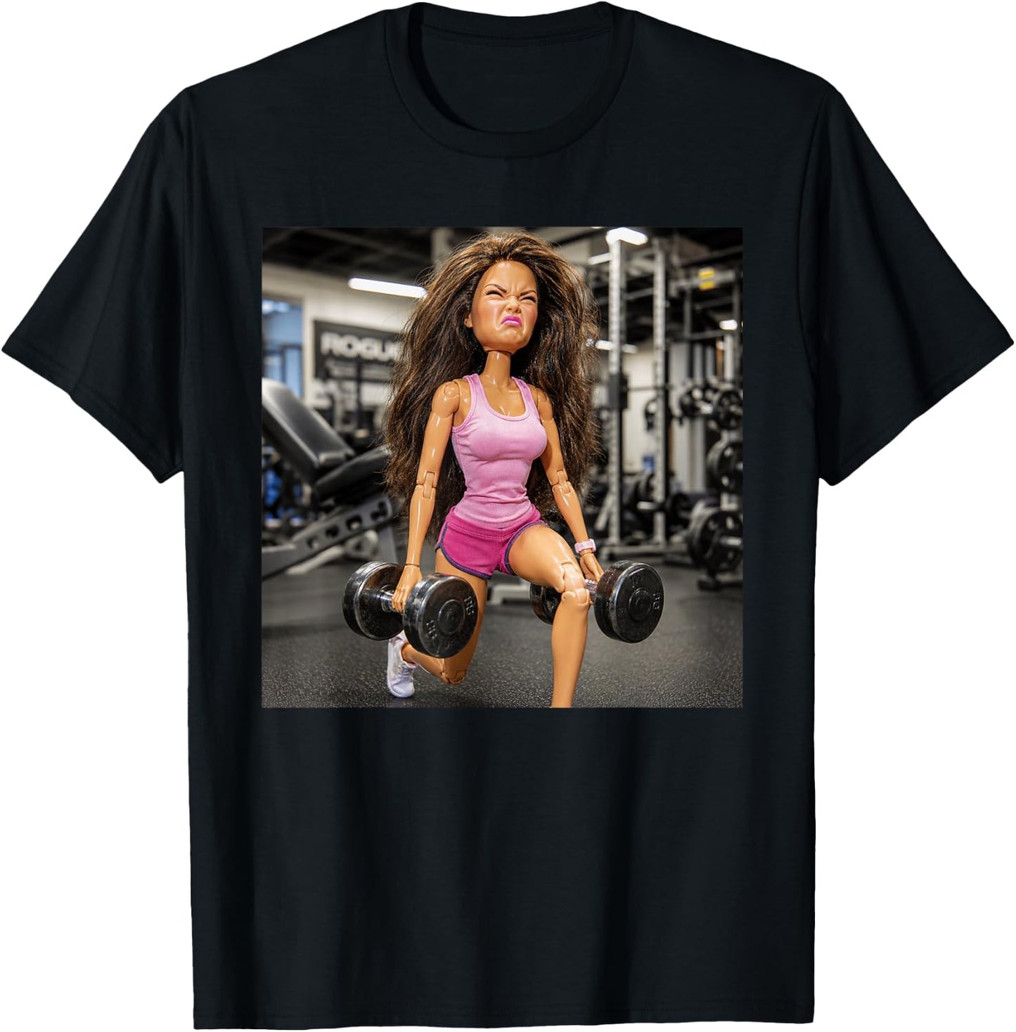 Disgusting Gym Girl Funny Workout Meme Humor Fitness Humor T-Shirt - T-Shirt | Black