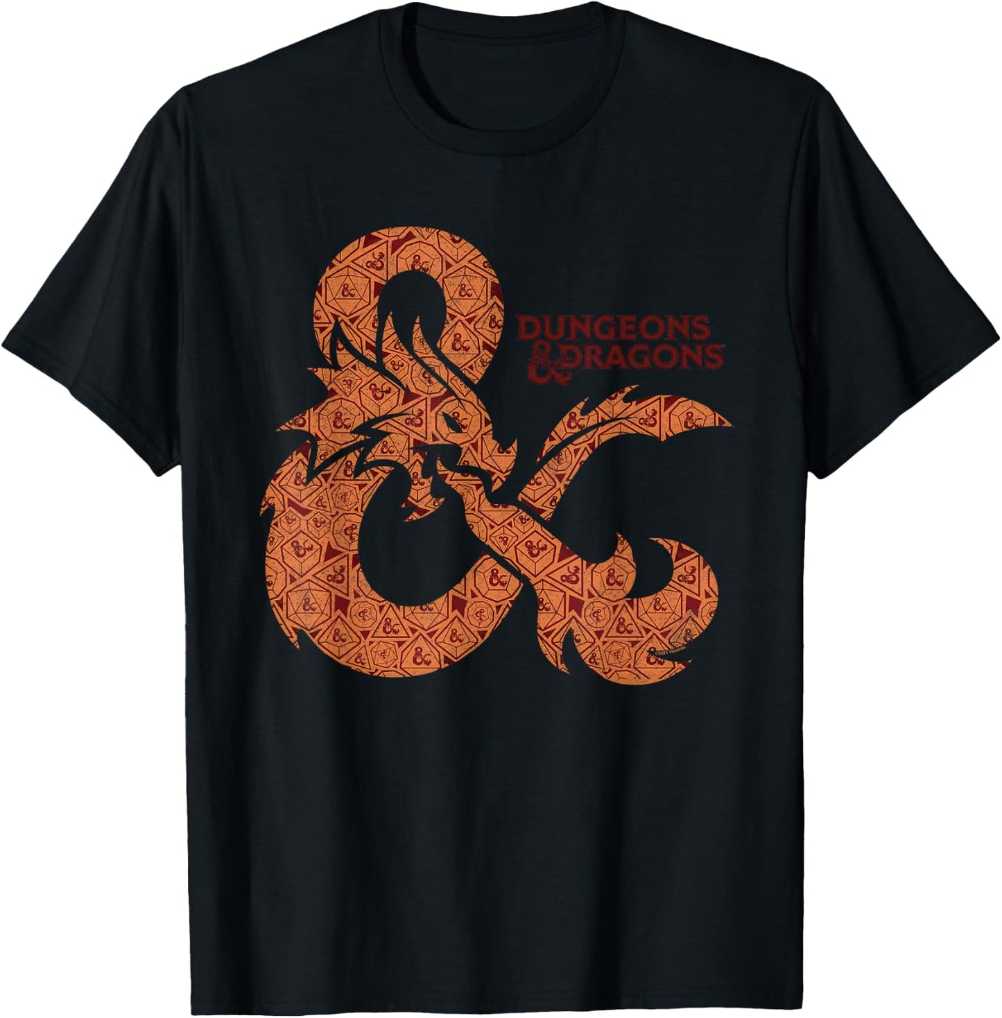 Dungeons & Dragons Ampersand Logo of Dice T-Shirt - T-Shirt | Black