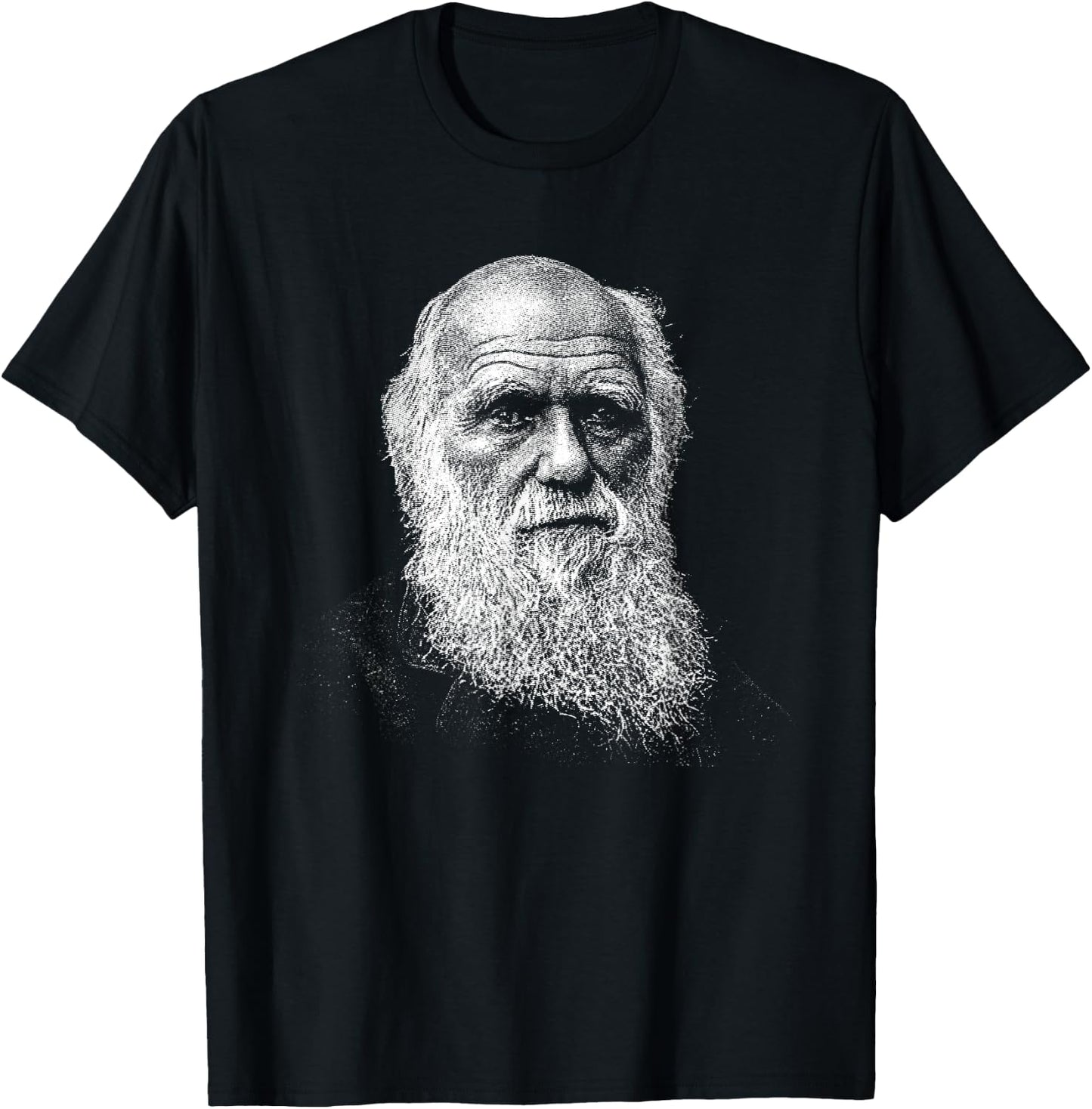 Charles Darwin portrait T-Shirt - T-Shirt | Black