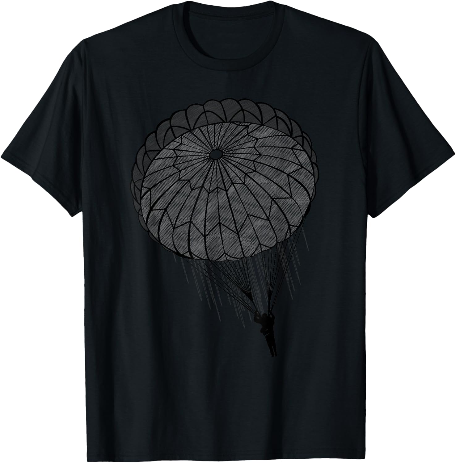Paratrooper Parachute Jump Army Airborne T-Shirt - T-Shirt | Black