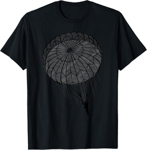 Paratrooper Parachute Jump Army Airborne T-Shirt - T-Shirt | Black