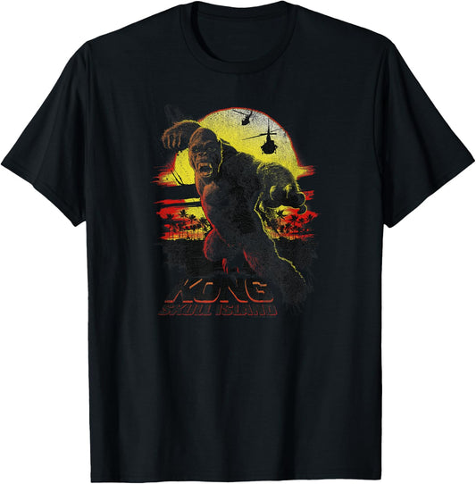 Kong: Skull Island Kong Sunset T-Shirt - T-Shirt | Black