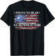 Vintage USA American Flag Proud To Be An Air Force Veteran T-Shirt - T-Shirt | Black