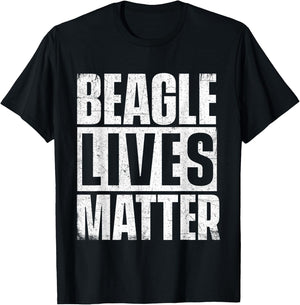 Beagle Lives Matter - Dog Lover Animal Lover Puppy Owner T-Shirt - T-Shirt | Black
