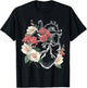 Anatomical Heart Shirt Floral Organ Cardiology Cardiac Nurse T-Shirt - T-Shirt | Black