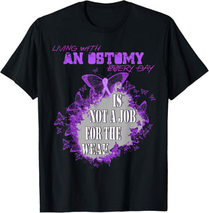 Ostomy Survivor Awareness T-Shirt - T-Shirt | Black