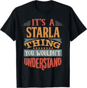 Starla Name T-Shirt - T-Shirt | Black