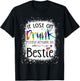 If lost or drunk please return to bestie funny tie dye T-Shirt - T-Shirt | Black