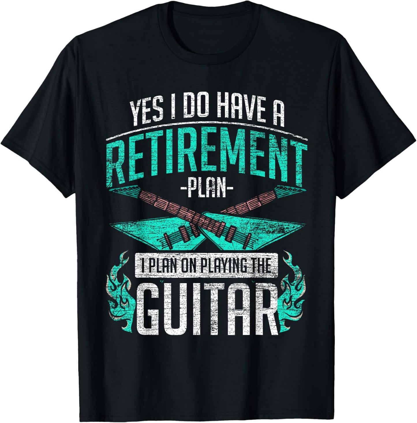 Guitar - Retired Guitarist T-Shirt - T-Shirt | Black