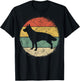 Circular Retro German Shepherd Owner Gift Shepard Dad Mom T-Shirt - T-Shirt | Black