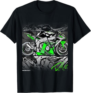 Ridezza Motorcycle ZX10R Designed by a Motorcyclist T-Shirt - T-Shirt | Black