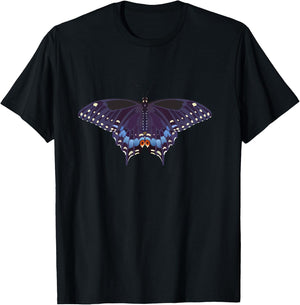 Simple And Beautiful Black Swallowtail Butterfly T-Shirt - T-Shirt | Black