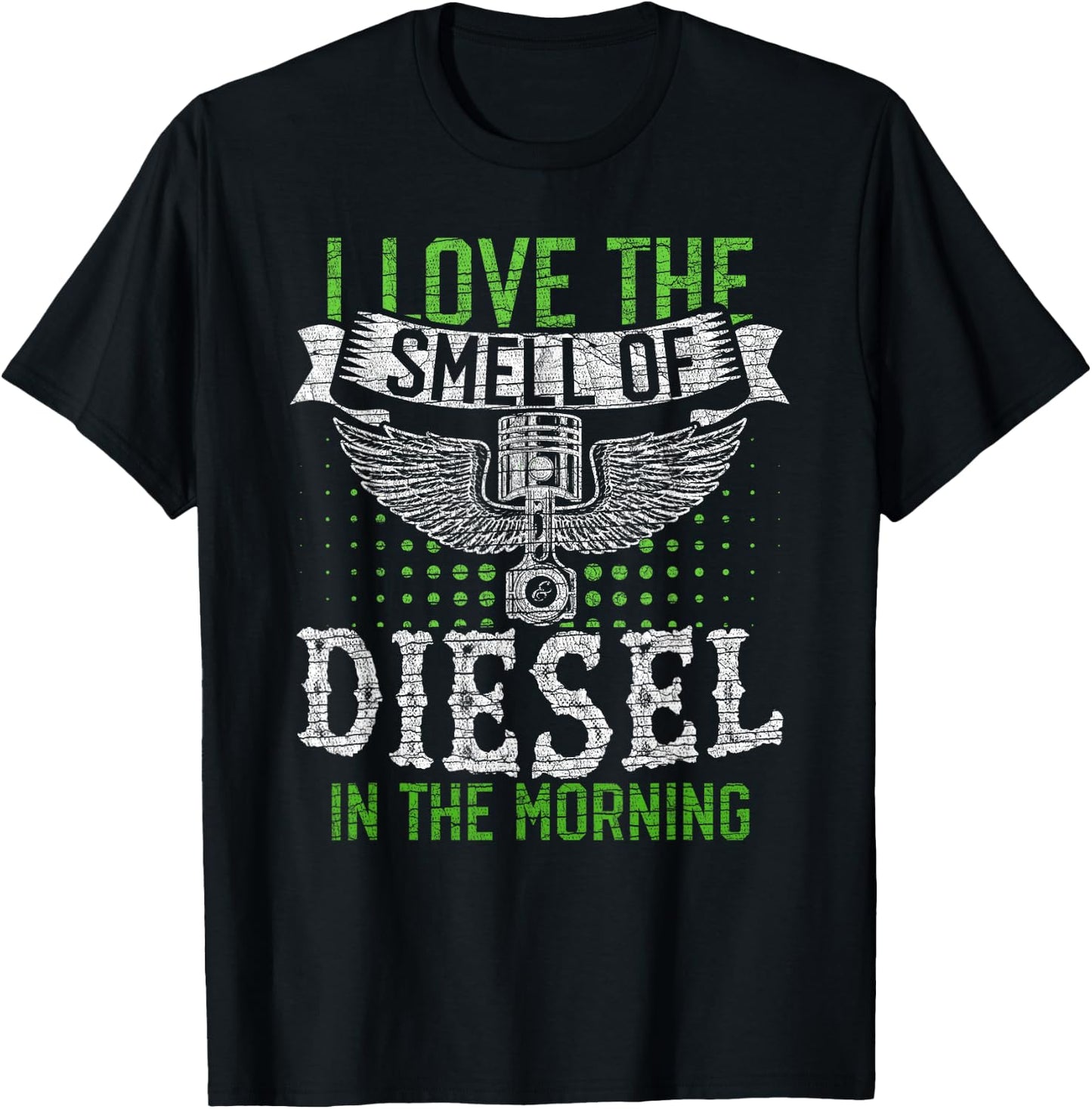 Diesel in The Morning for Truck Driver T-Shirt - T-Shirt | Black