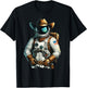 Western Rodeo Cowboy Hat Astronaut Texas Animals T-Shirt - T-Shirt | Black