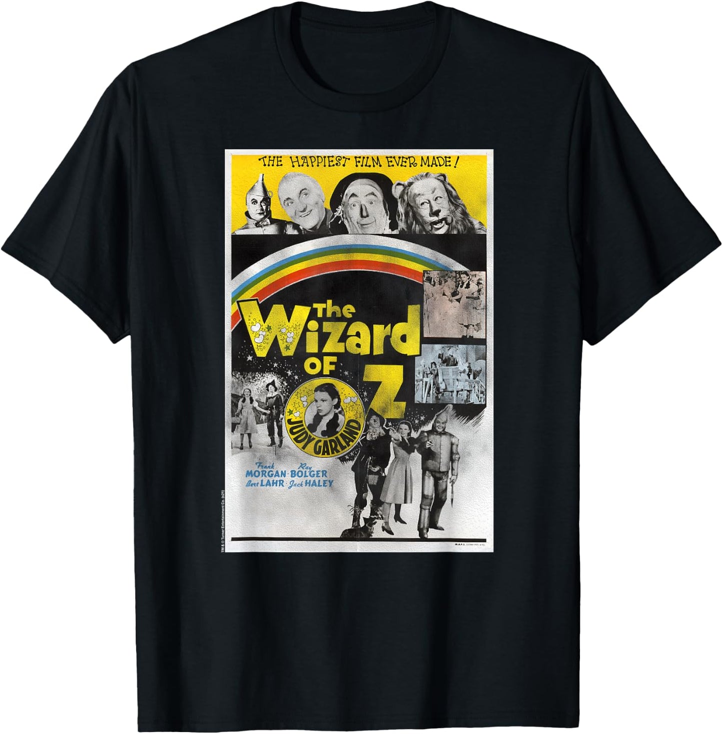 Wizard of Oz Vintage Movie Poster T-Shirt - T-Shirt | Black