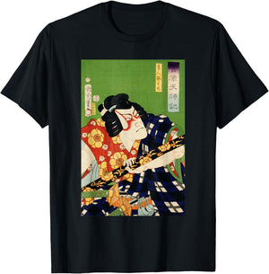 Antique Japanese Samurai Traditional Art Culture of Japan T-Shirt - T-Shirt | Black