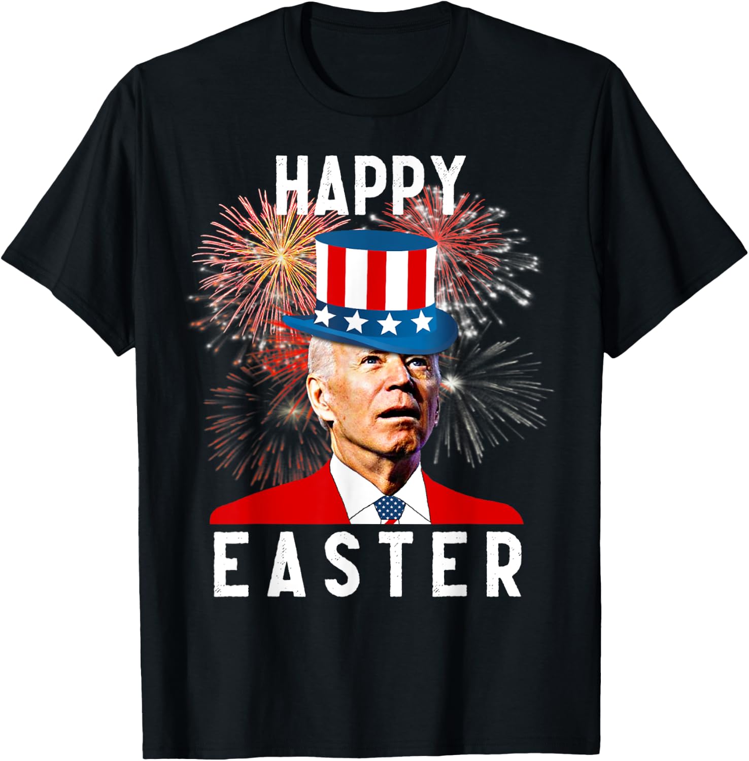 Joe Biden Happy Easter For Funny 4th Of July Men T-Shirt - T-Shirt | Black