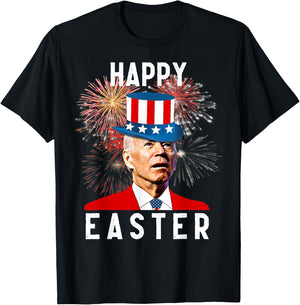 Joe Biden Happy Easter For Funny 4th Of July Men T-Shirt - T-Shirt | Black