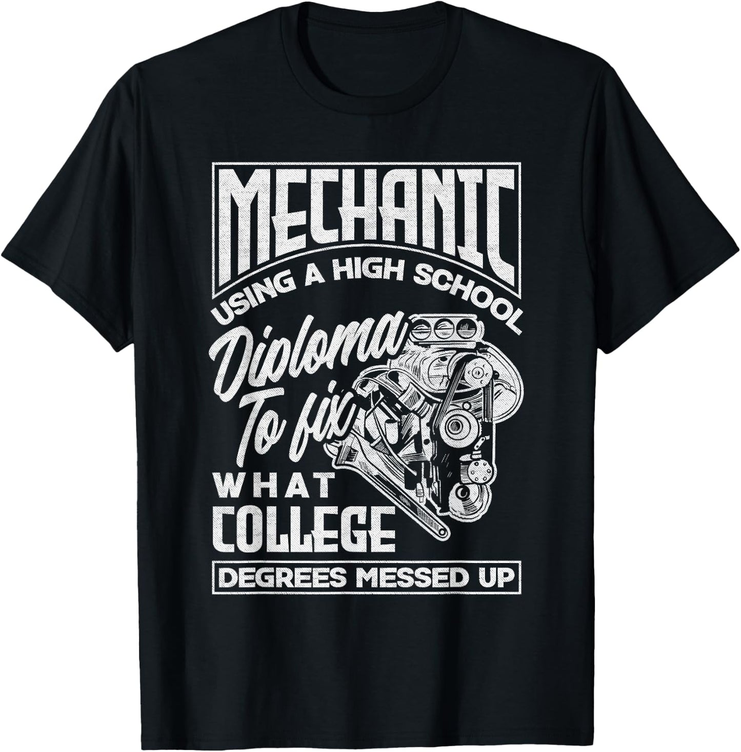 Mechanic Repairman Quote T-Shirt - T-Shirt | Black