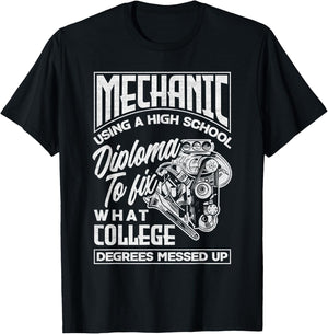 Mechanic Repairman Quote T-Shirt - T-Shirt | Black