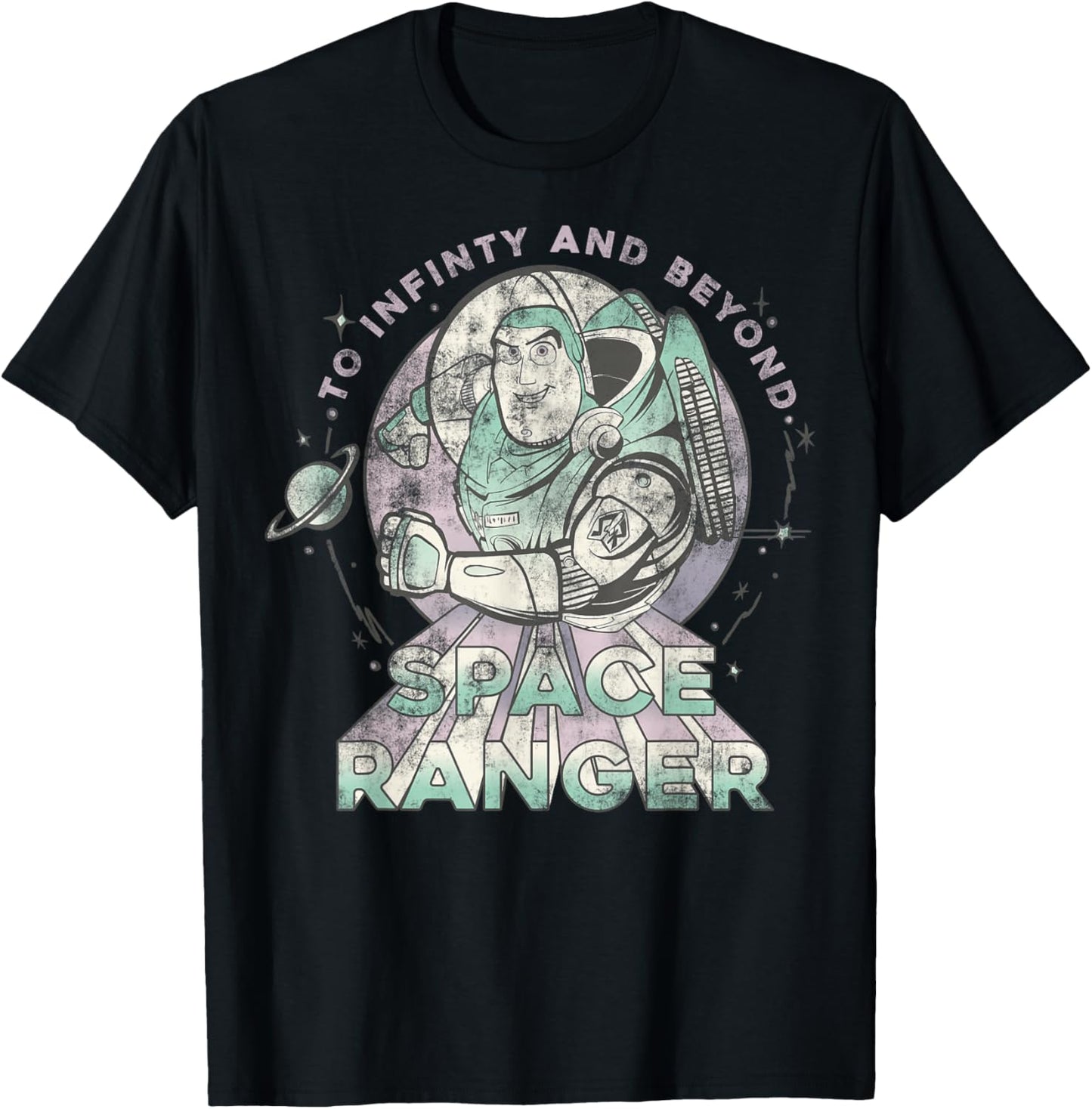 Disney Pixar Toy Story Buzz Lightyear Space Ranger Portrait T-Shirt - T-Shirt | Black