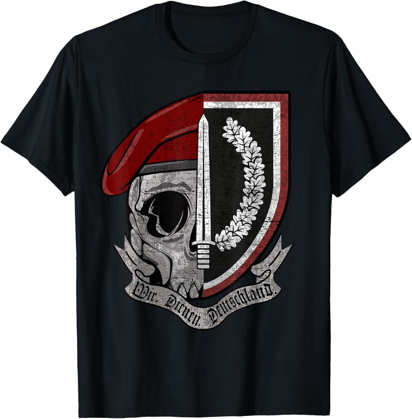 German KSK Special Force Kommando Spezialkräfte Bundeswehr T-Shirt - T-Shirt | Black