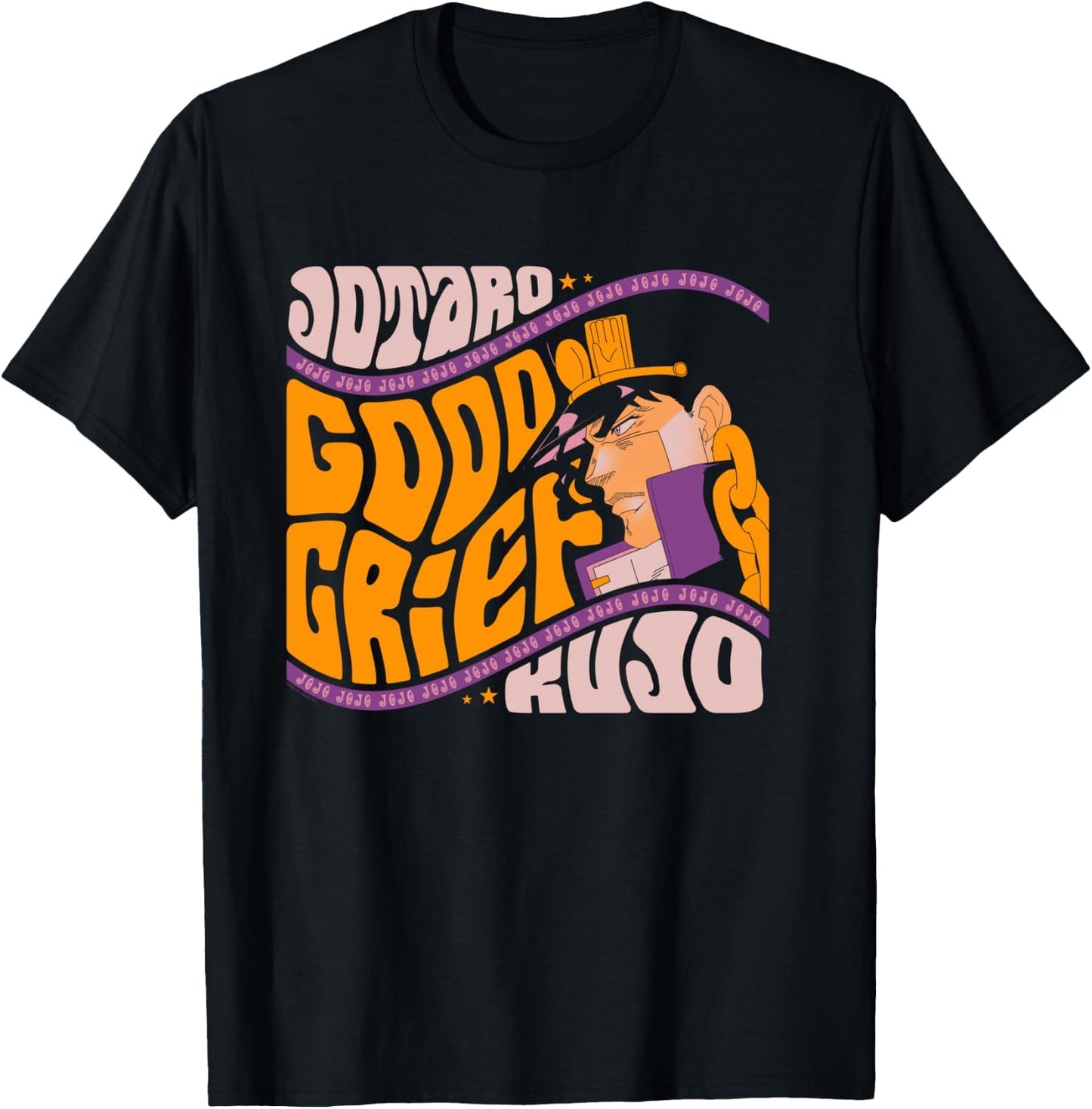 JoJo's Bizarre Adventure Good Grief Jotaro Yare Yare Daze T-Shirt - T-Shirt | Black