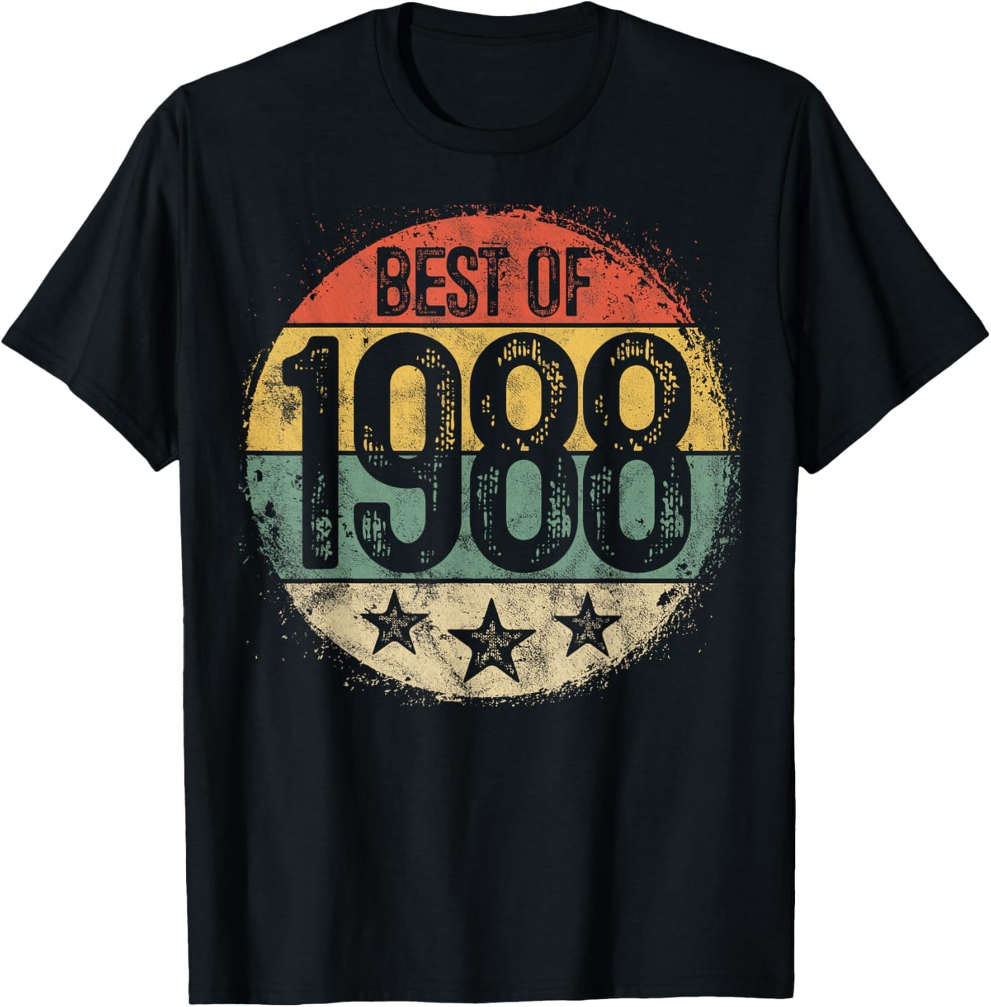 Best Of 1988 37th Birthday Gifts Women 37 Year Old T-Shirt - T-Shirt | Black