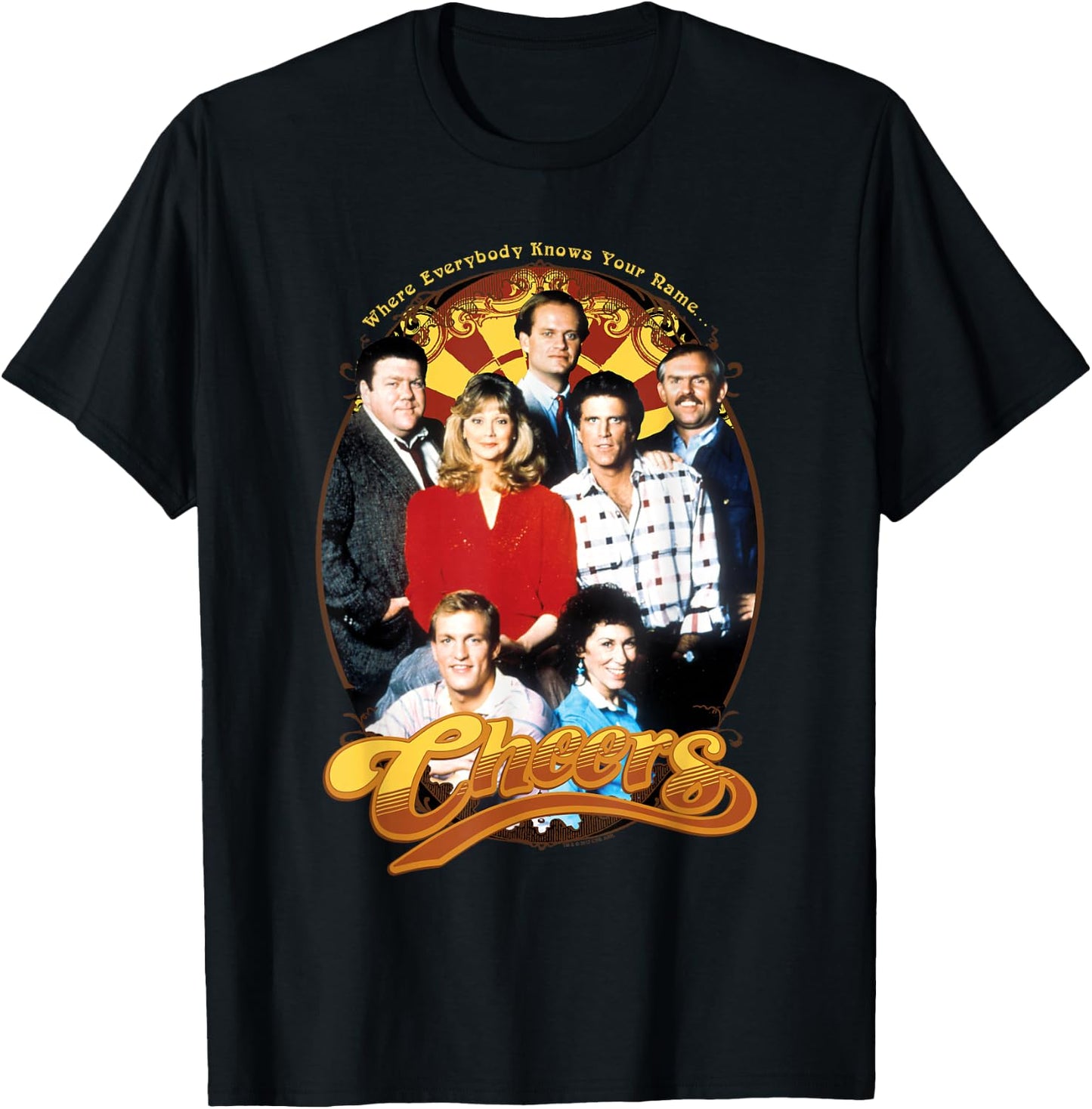 Cheers Group Shot T-Shirt - T-Shirt | Black