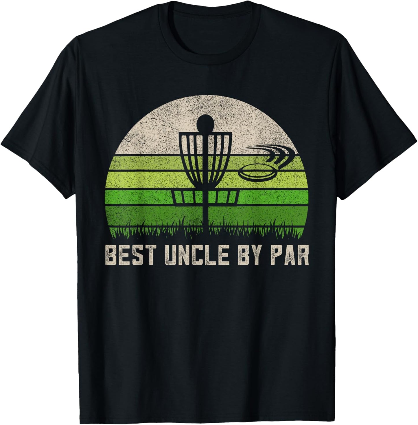 Vintage Disc Golf Shirt, Fathers Day Uncle Apparel, Frisbee T-Shirt - T-Shirt | Black