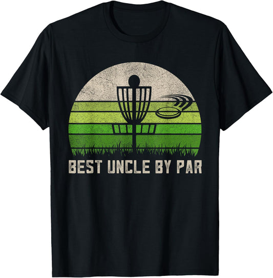 Vintage Disc Golf Shirt, Fathers Day Uncle Apparel, Frisbee T-Shirt - T-Shirt | Black