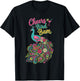 Cheers Bird bam Retro Funny Mahjong Player T-Shirt - T-Shirt | Black