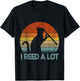 Funny Clarinet Cat I Reed A Lot Musician Retro Vintage T-Shirt - T-Shirt | Black