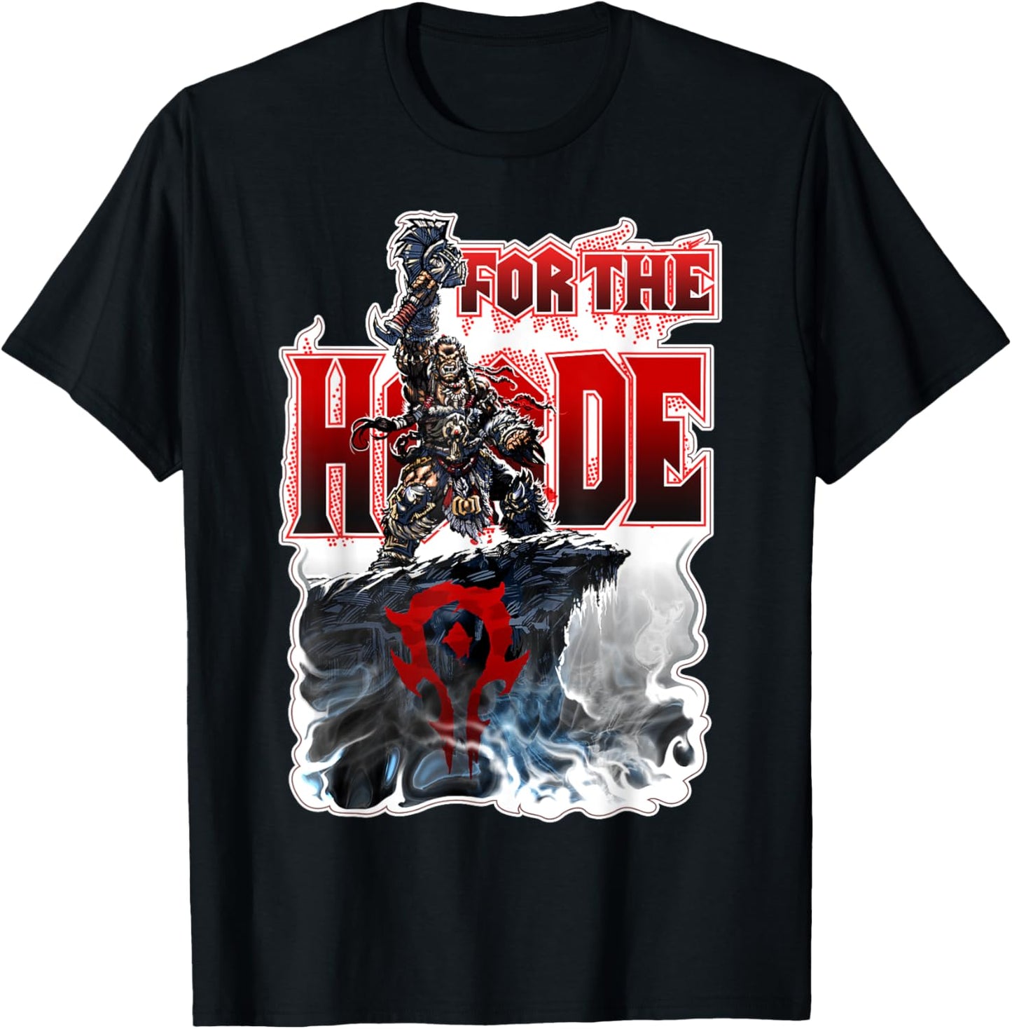Warcraft Gaming Horde Epic Battle Cry Gamer Warrior Spirit T-Shirt - T-Shirt | Black