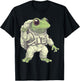 Frog Astronaut Space T-Shirt - T-Shirt | Black