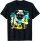 Pug Mad Scientist Dog Mixing Chemicals Chemistry Science T-Shirt - T-Shirt | Black