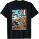 Hiroshige Maiko Beach Forest Harima Japanese Retro Art Men Women Kids T-Shirt - T-Shirt | Black