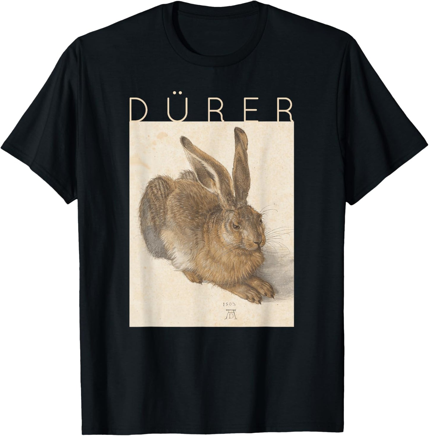 Albrecht Dürer Young Hare Bunny Rabbit Easter T-Shirt - T-Shirt | Black