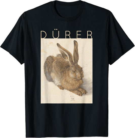 Albrecht Dürer Young Hare Bunny Rabbit Easter T-Shirt - T-Shirt | Black