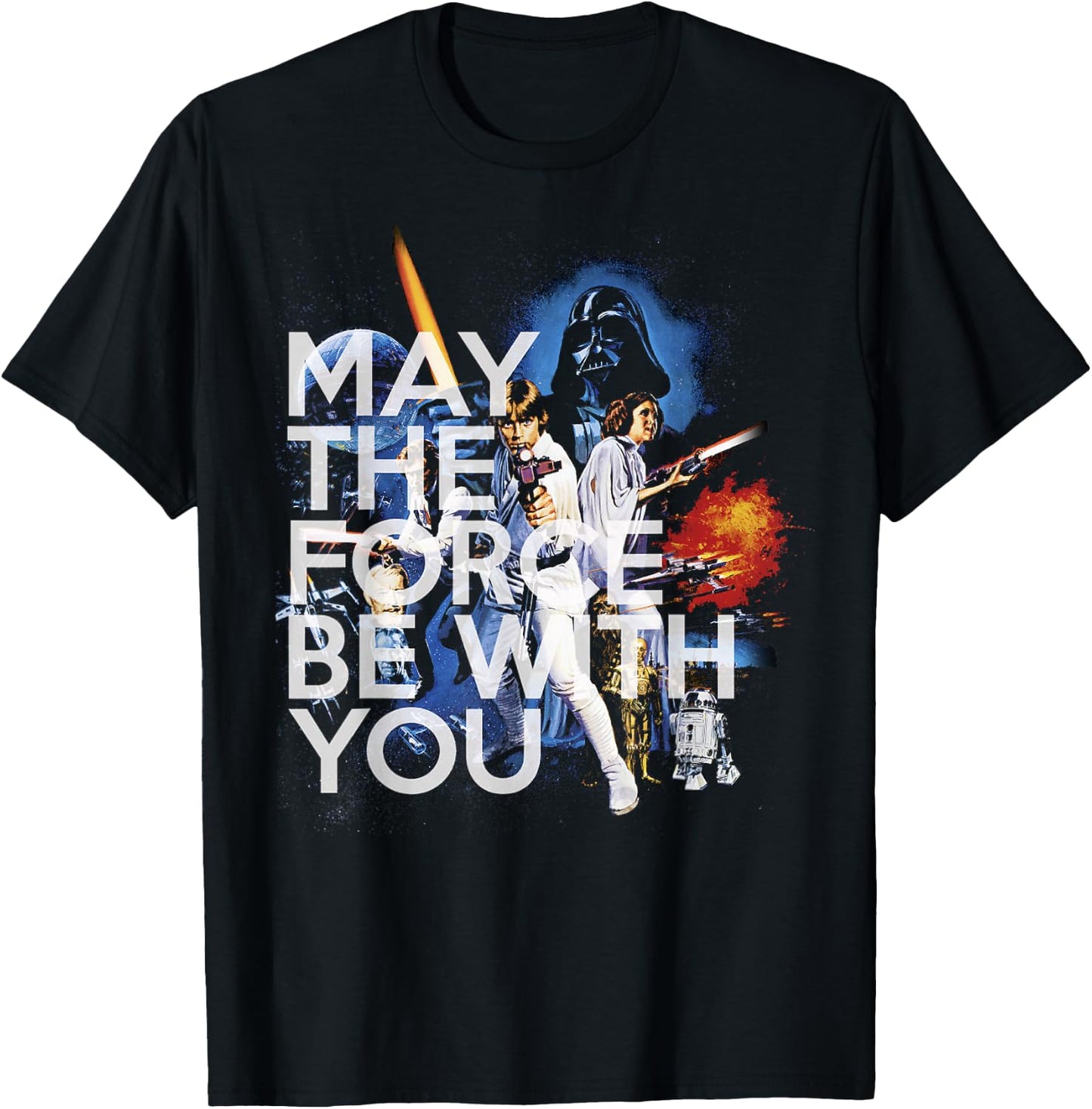 Star Wars May The Force Be With You T-Shirt - T-Shirt | Black